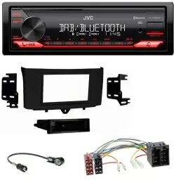 Автомагнитола для Smart ForTwo (2010–2015) JVC Bluetooth, USB, DAB, MP3