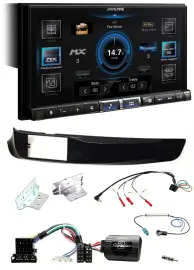 Alpine DAB 2DIN USB Bluetooth Lenkrad Autoradio für Alfa Giulietta 940 10-14 sch