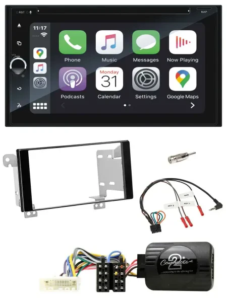 Blaupunkt USB DAB Bluetooth 2DIN TMC Lenkrad Navigation für Subaru ForesterSJ Im