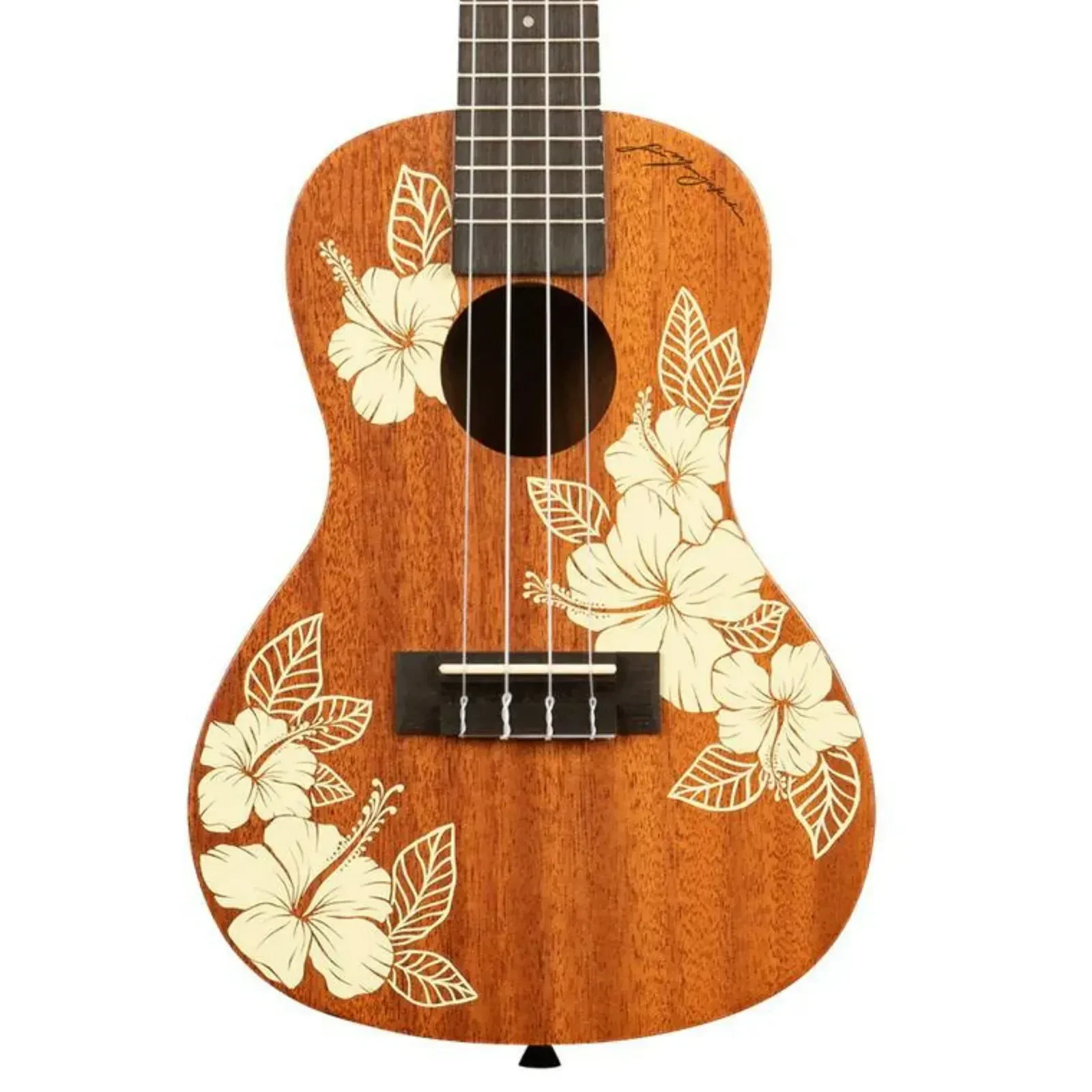 Kala Voyage Collection Mahogany Concert Ukulele, Hibiscus