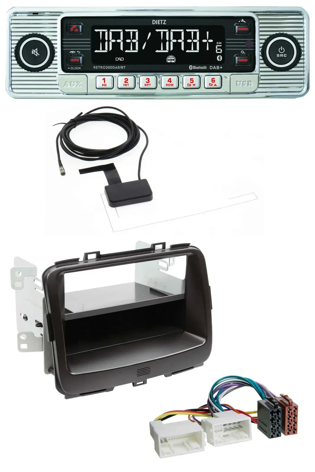 Автомагнитола для Kia Carens 4 (RP, с 2013) Dietz Bluetooth, USB, MP3, DAB