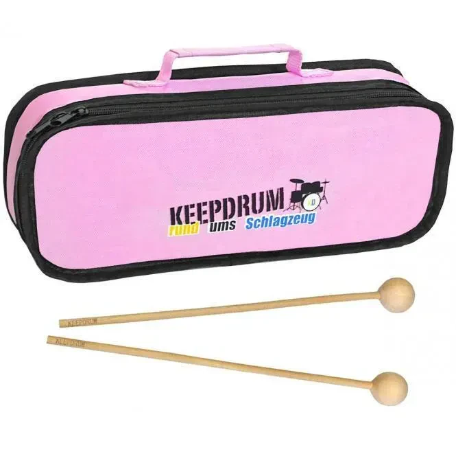 Чехол для глокеншпиля keepdrum MB01PK Pink с палочками