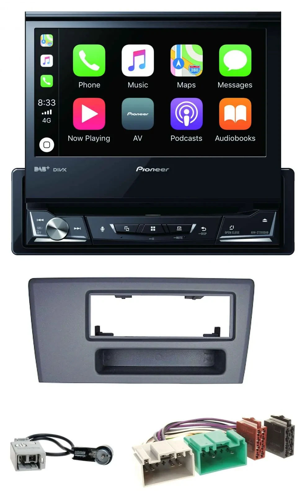 Pioneer DVD Bluetooth DAB USB MP3 Autoradio für Volvo S60 S70 C70 V70 00-03 dunk