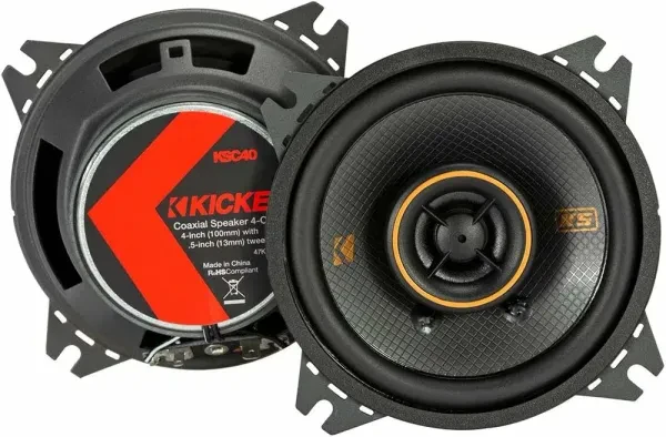 Kicker 51KSC404 4" KS-Series 2-Way 4-Ohm Coaxial Speaker