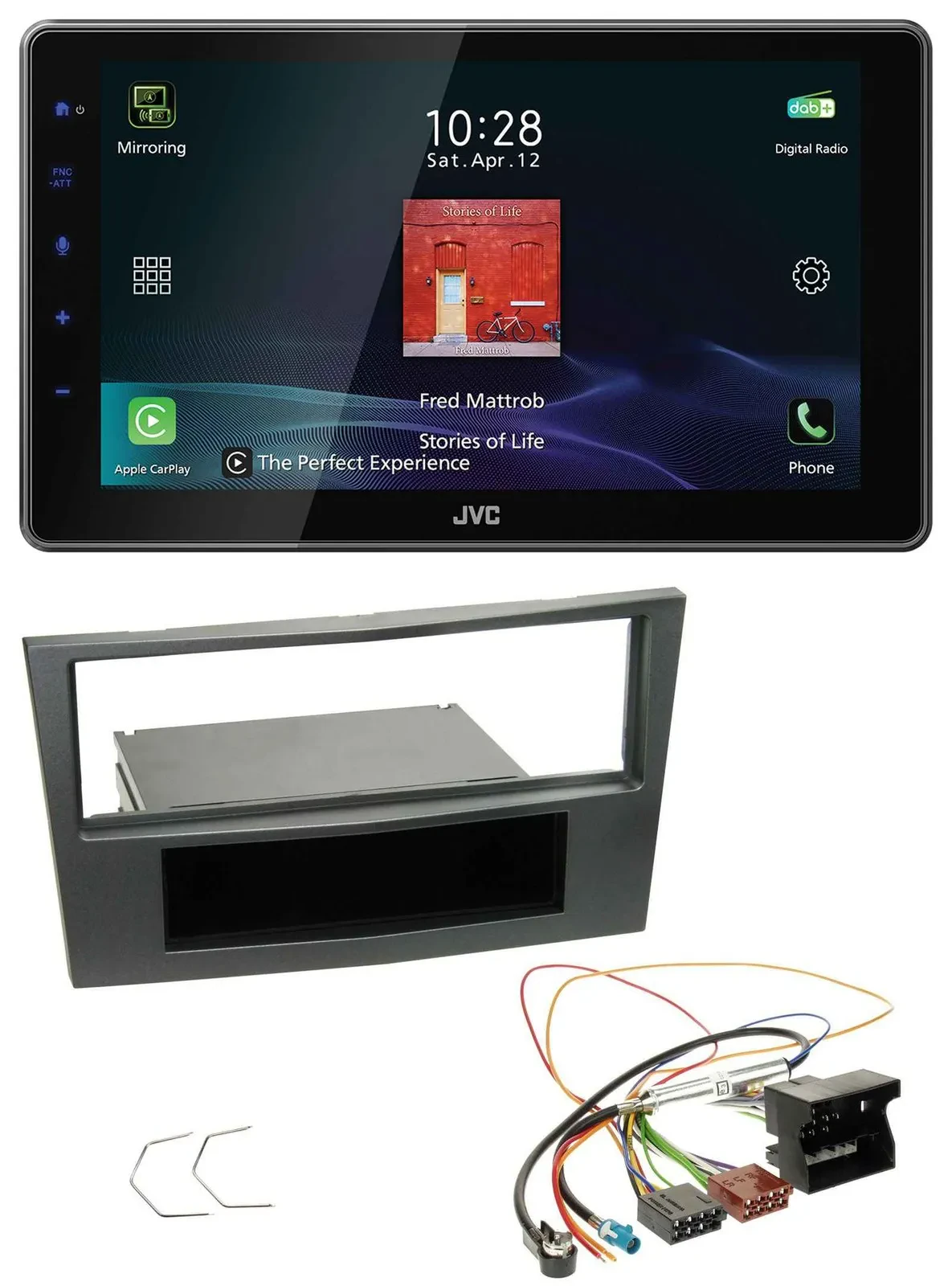 JVC DAB MP3 Bluetooth USB Autoradio für Opel Antara Astra H Zafira B ab 2005 cha