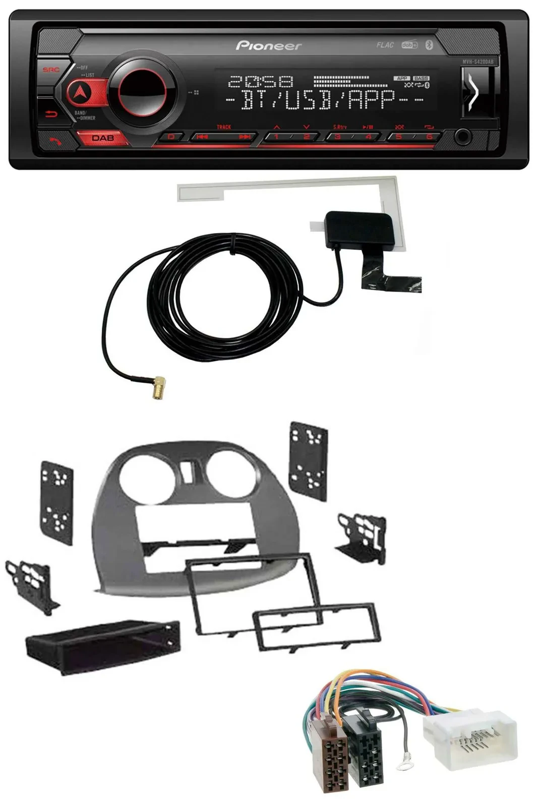 Pioneer DAB USB MP3 Bluetooth Autoradio für Mitsubishi Eclipse 4G 2005-2012