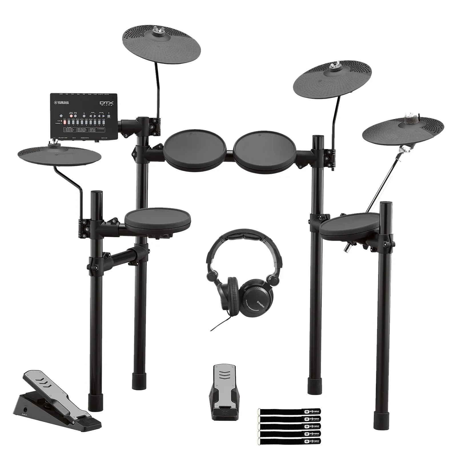 Yamaha Pro Audio DTX402K Electronic Drum Kit with Headphones Package