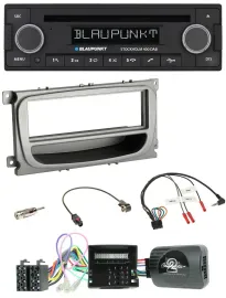 Автомагнитола для Ford Focus/Galaxy/C-Max Blaupunkt Bluetooth, DAB, CD, USB, поддержка CAN, управление с руля