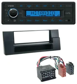 VDO Bluetooth AUX USB MP3 Autoradio für BMW X5 E53 5er E39 Rundpin Ablagefach