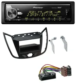 Автомагнитола для Ford C-Max/Kuga Pioneer Bluetooth, USB, DAB, MP3, матовый чёрный