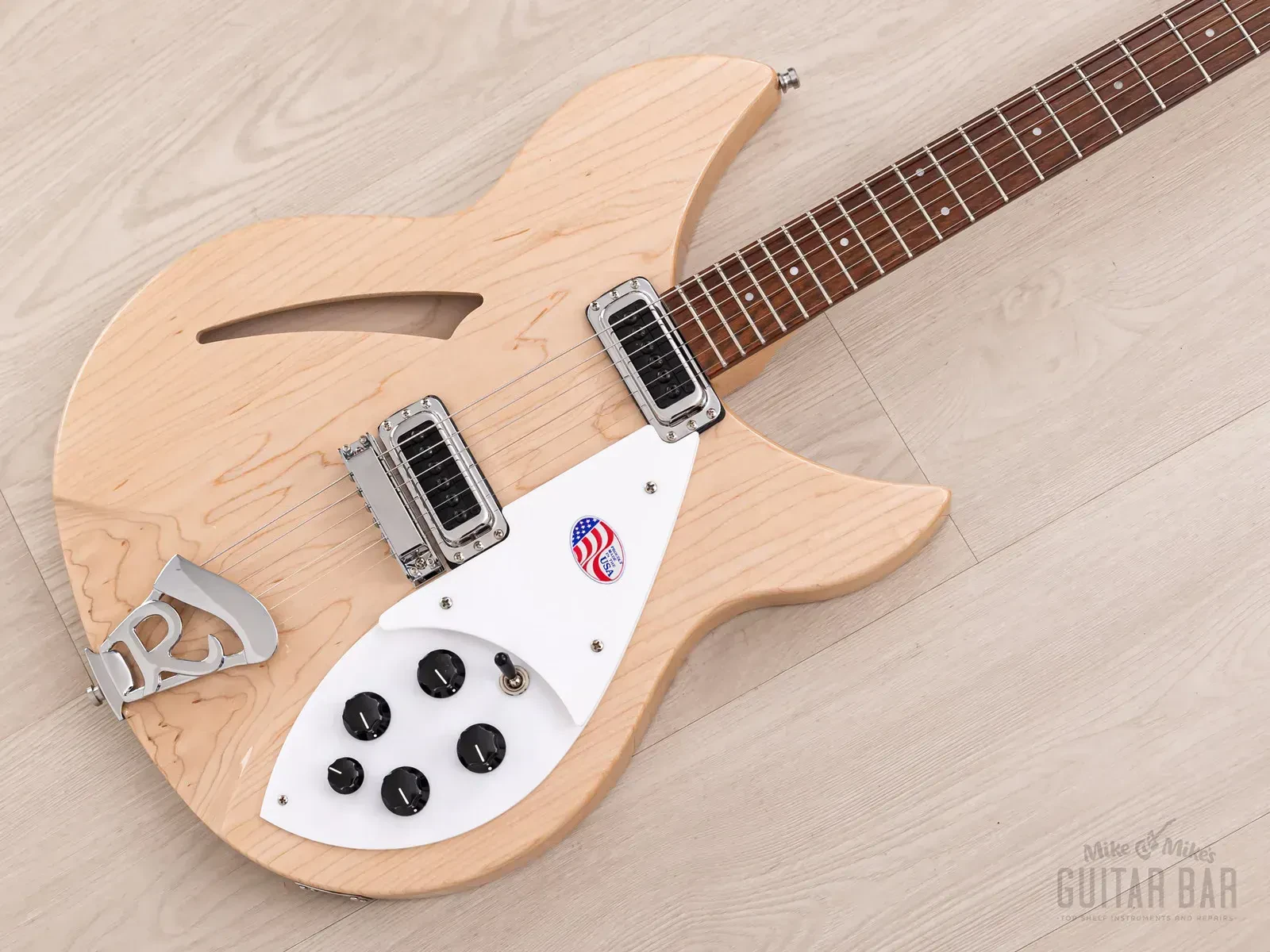 2024 Rickenbacker 330 Mapleglo Semi-Hollow Guitar, Mint w/ Case & Tags