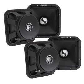 (2-Pairs) Kicker 49ST9MR4 600W RMS 9” 4-ohm Square Midrange