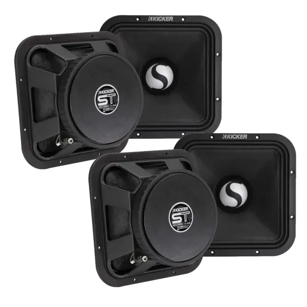 (2-Pairs) Kicker 49ST9MR4 600W RMS 9” 4-ohm Square Midrange
