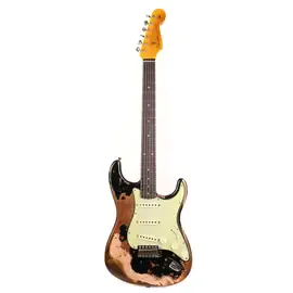Электрогитара Fender Custom Shop 1959 Stratocaster Super Heavy Relic Aged Black Shell Pink