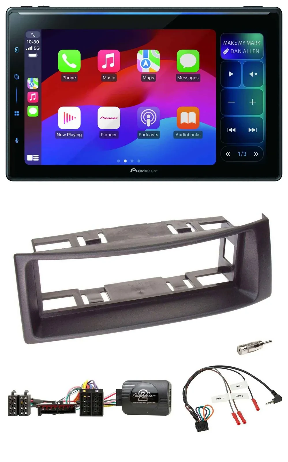 Pioneer Bluetooth DAB Lenkrad USB Autoradio für Renault Megane 1996-2000 Scenic