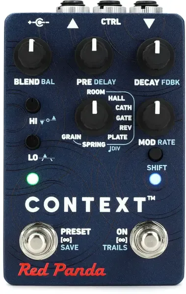 Педаль эффектов для электрогитары Red Panda Context 2 Reverb Effects Pedal