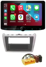 Kenwood MP3 USB DAB Bluetooth Autoradio für Mazda 6 (08-12) silber schwarz