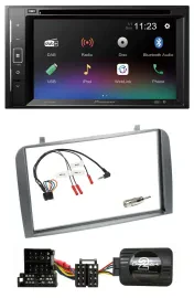Pioneer Bluetooth Lenkrad USB 2DIN DAB DVD Autoradio für Alfa Romeo GT 147 2000-
