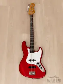 Бас-гитара Fender JV Jazz Bass ‘62 Vintage Reissue JB62-75 Candy Apple Red Japan 1983