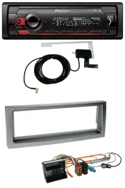 Автомагнитола для Citroen C5, Peugeot 407 (с 2004) Pioneer DAB, USB, MP3, Bluetooth, серый