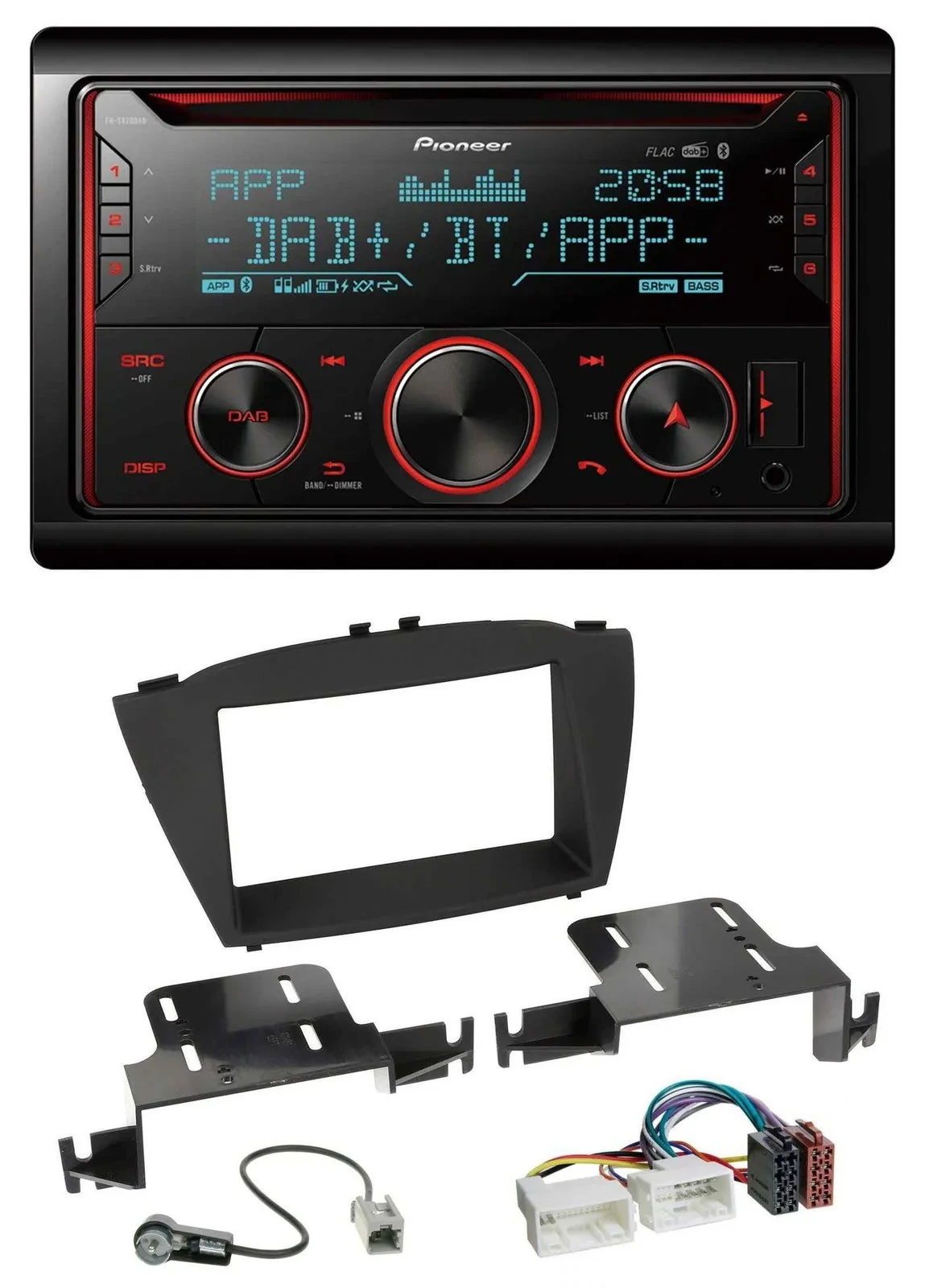 Автомагнитола для Hyundai ix35 (с 2013) Pioneer 2DIN DAB Bluetooth USB CD