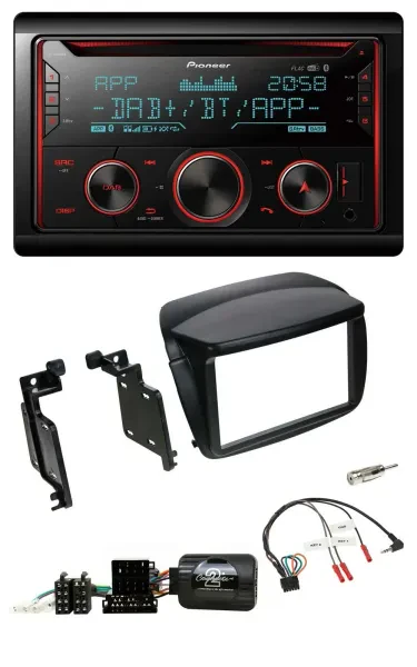 Pioneer 2DIN DAB Lenkrad Bluetooth USB CD Autoradio für Fiat Doblo ab 2010 Opel