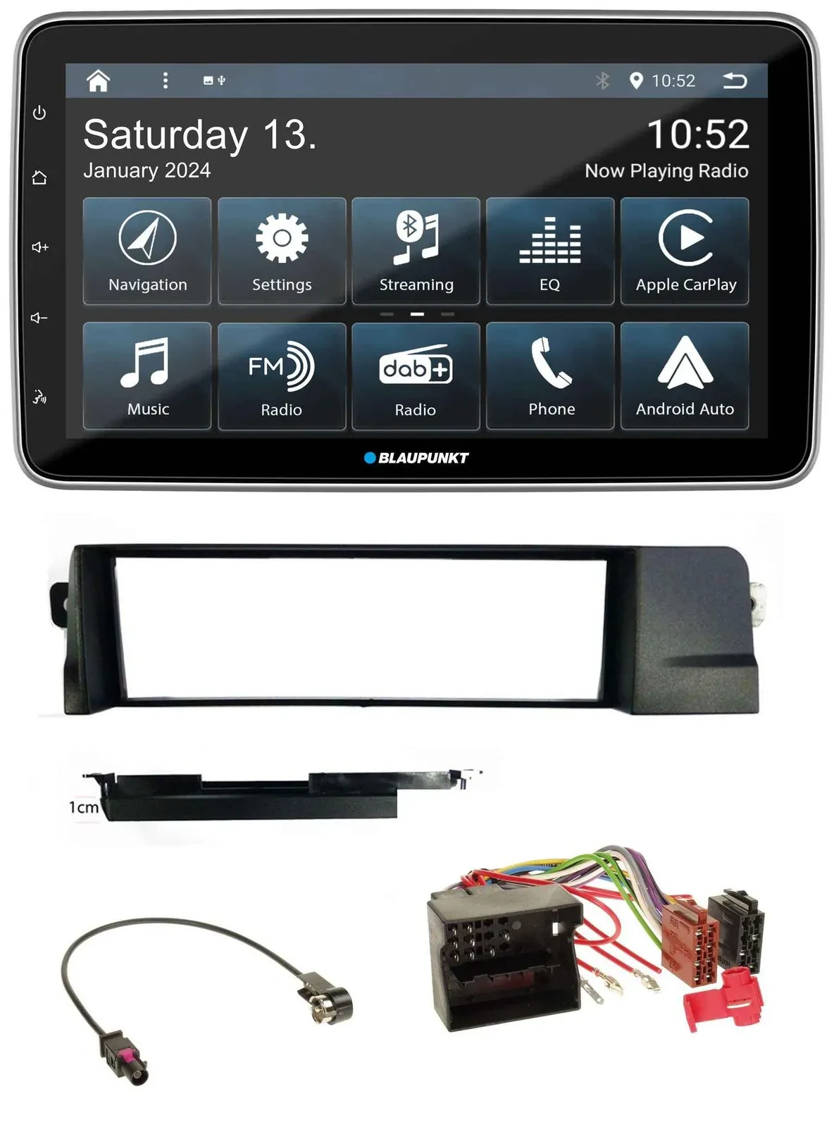 Blaupunkt USB DAB SD MP3 Bluetooth Autoradio für BMW 3er E46 Profiversion Quadlo