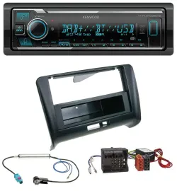 Kenwood Bluetooth MP3 DAB USB Autoradio für Audi TT 06-14 Aktivsystem Quadlock