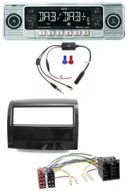 Dietz DAB USB MP3 Bluetooth Autoradio für Fiat Ducato 2011-2021 piano schwarz