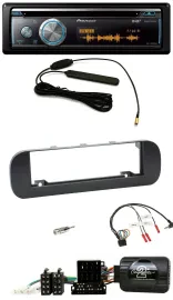 Pioneer CD USB Bluetooth DAB Lenkrad Autoradio für Fiat Panda 2012-2020 schwarz