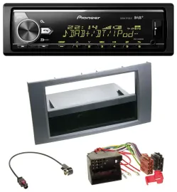 Автомагнитола Pioneer Bluetooth, USB, DAB, MP3 для Ford Fusion/Kuga/Transit (2005–2012) цвет антрацит