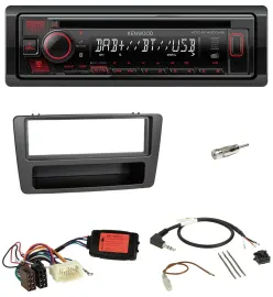 Автомагнитола для Honda Civic (2001–2003) Kenwood CD USB Bluetooth DAB черная