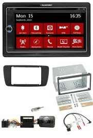 Blaupunkt 2DIN USB DAB Lenkrad Bluetooth TMC Navigation für Seat Ibiza ab 08 nit