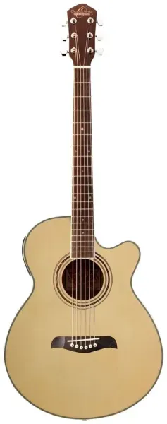 Oscar Schmidt Model OG10CEN Natural Gloss Finish Acoustic Electric Guitar - NEW