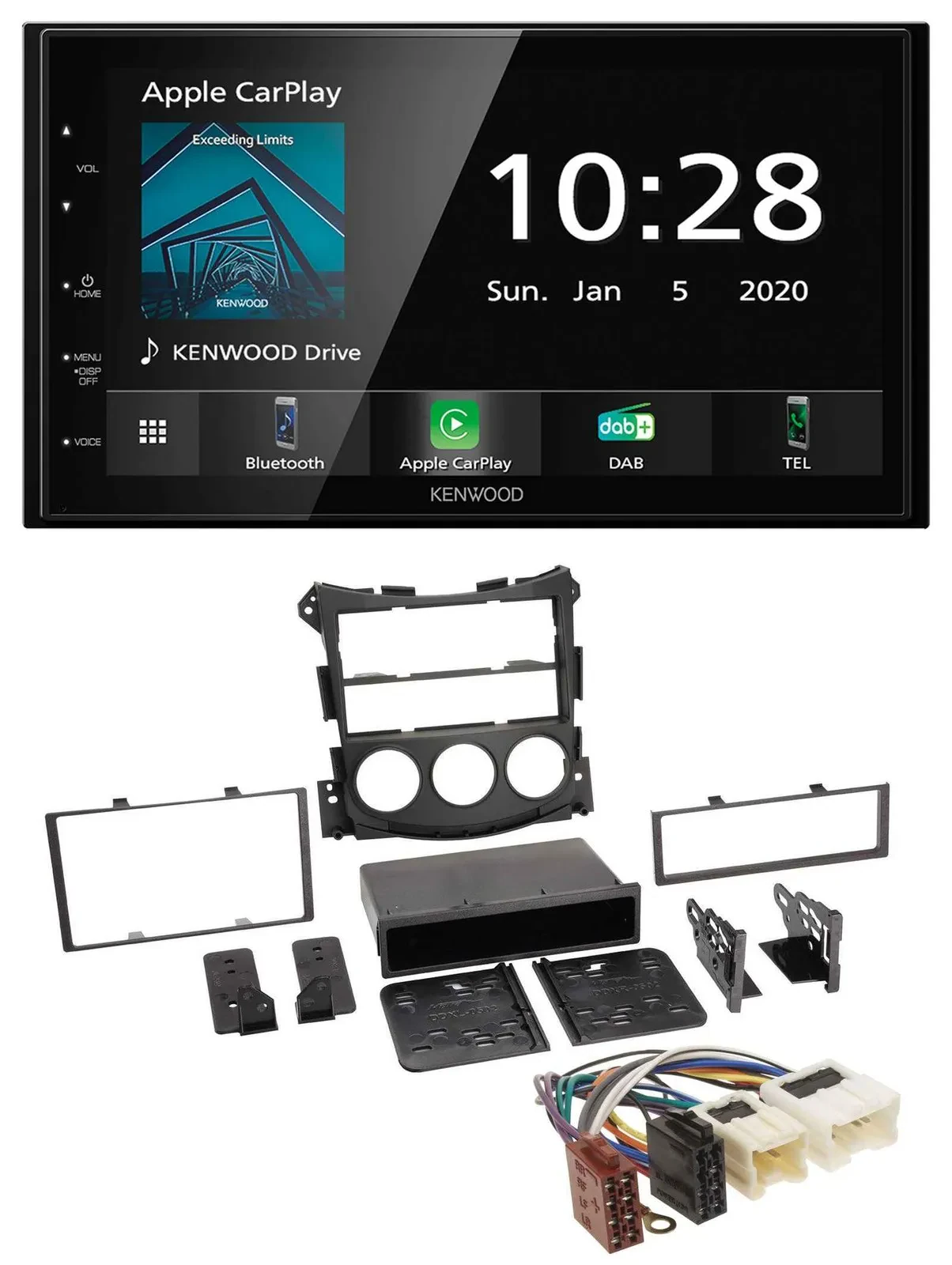 Kenwood Bluetooth MP3 DAB USB 2DIN Autoradio für Nissan 370Z Coupe Roadster ab 1