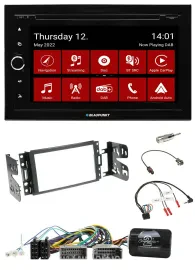 Автомагнитола для Jeep Grand Cherokee 2 Blaupunkt 2 DIN, DVD, Bluetooth, DAB, USB