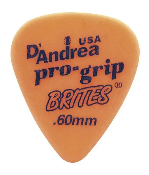 Медиаторы D'Andrea ProGrip Brites RPGB351.60TM, 72 штуки, 0.60 мм