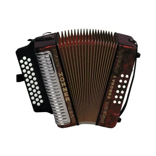 Б/У Диатонический аккордеон Hohner Accordions Corona II F/Bb/Eb, перламутрово-красный