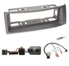 Einbauset Lenkradadapter DIN Autoradio für Renault Megane Scenic 96-00 anthrazit