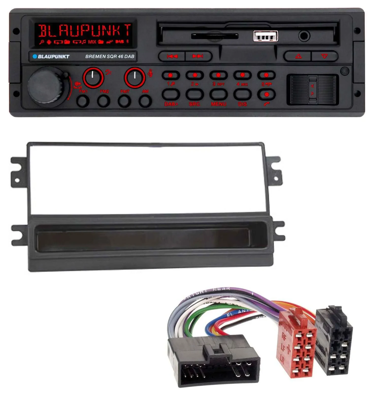 Blaupunkt SD MP3 USB Bluetooth DAB Autoradio für Kia Clarus Carens FL Carnival S