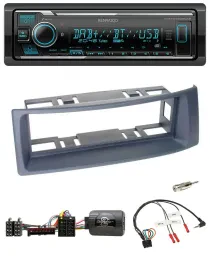 Автомагнитола Kenwood Bluetooth, DAB, USB для Renault Scenic/Megane 1996–2000, совместимая с кнопками на руле