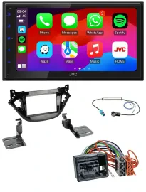 JVC Bluetooth USB MP3 2DIN DAB Autoradio für Opel Adam Corsa E 2017-2019