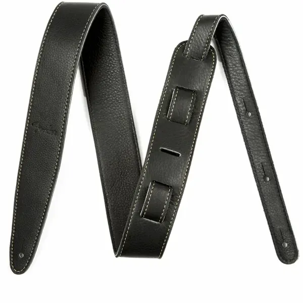 Гитарный ремень Fender Artisan Crafted Black Leather Strap 2"