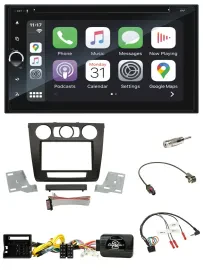 Blaupunkt 2DIN Bluetooth DAB USB DVD Lenkrad Autoradio für BMW 1er man. Klima E8