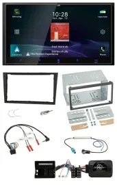 JVC USB Bluetooth 2DIN DAB Lenkrad Autoradio für Opel Corsa D 2006-2008 stealth