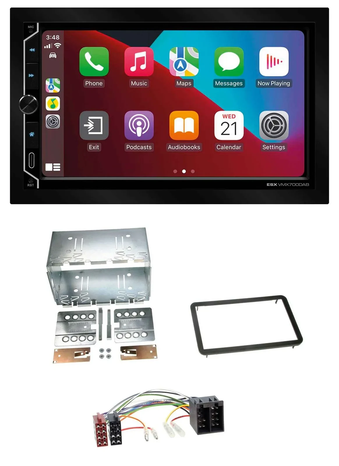 ESX 2DIN DAB USB MP3 Bluetooth Autoradio für Alfa Romeo 159 Brera Spider ab 05