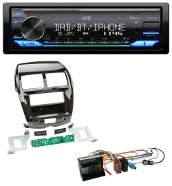 JVC Bluetooth DAB USB MP3 Autoradio für Citroen C4 Aircross Mitsubishi ASX Peuge
