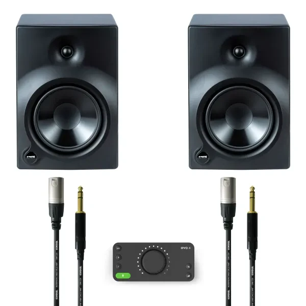 Audio Mikrofonkabel 3m 2er Pack USB Interface Aktive Studiomonitore Producer Set