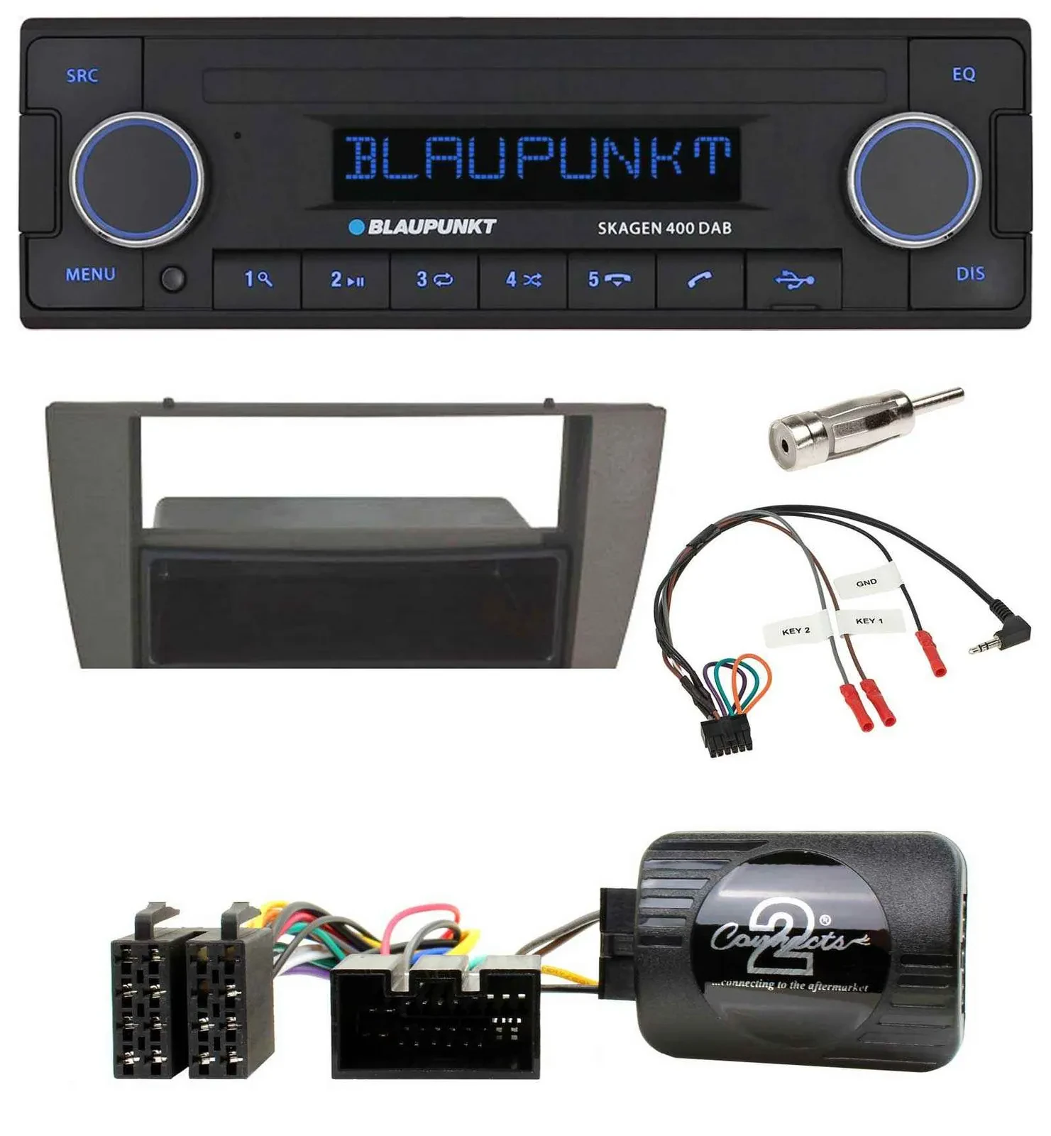 Blaupunkt DAB USB Bluetooth Lenkrad Autoradio für Jaguar X-Type S-Type 2003-2008