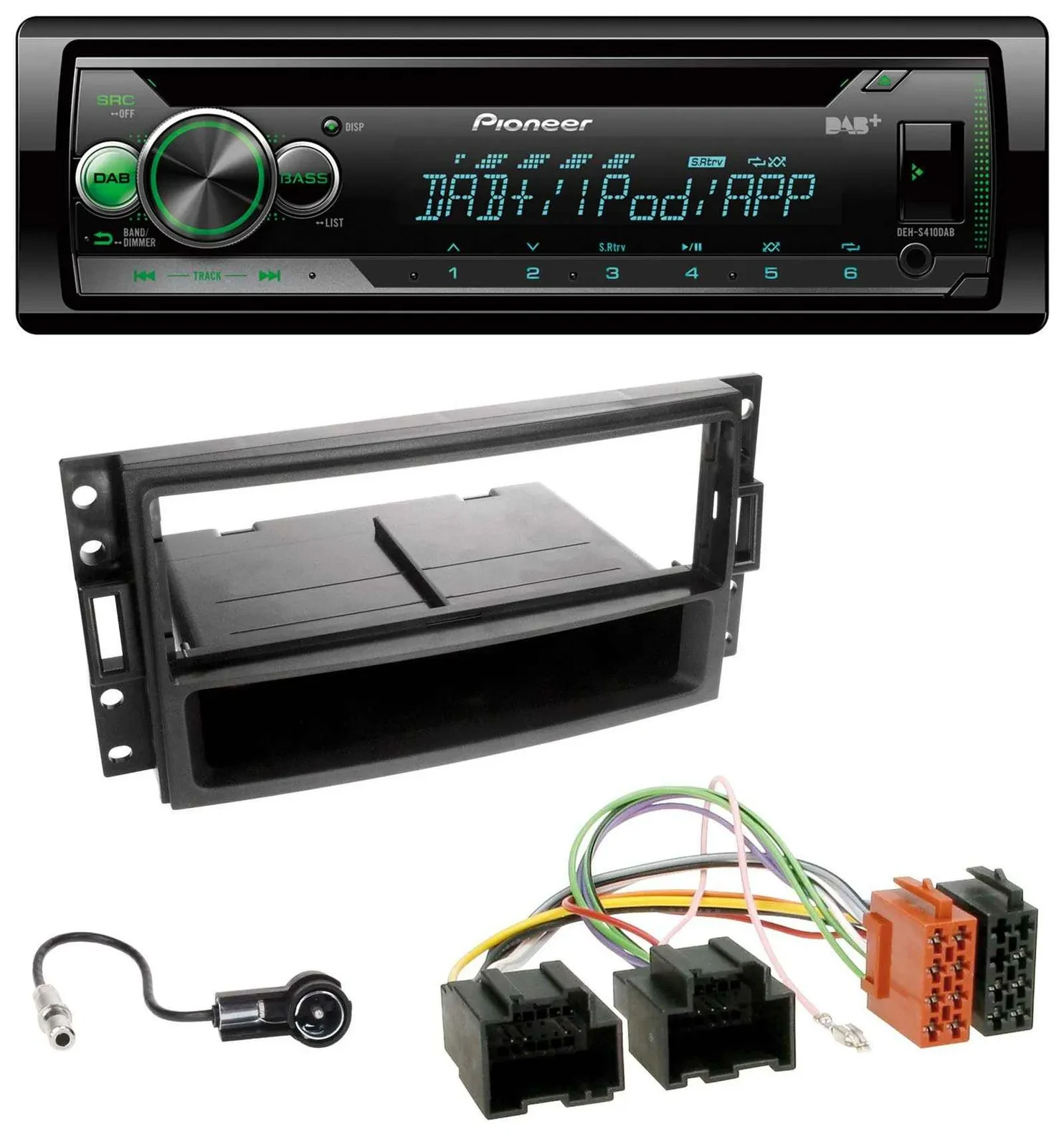 Pioneer USB MP3 DAB AUX CD Autoradio für Chevrolet Corvette Uplander 05-13